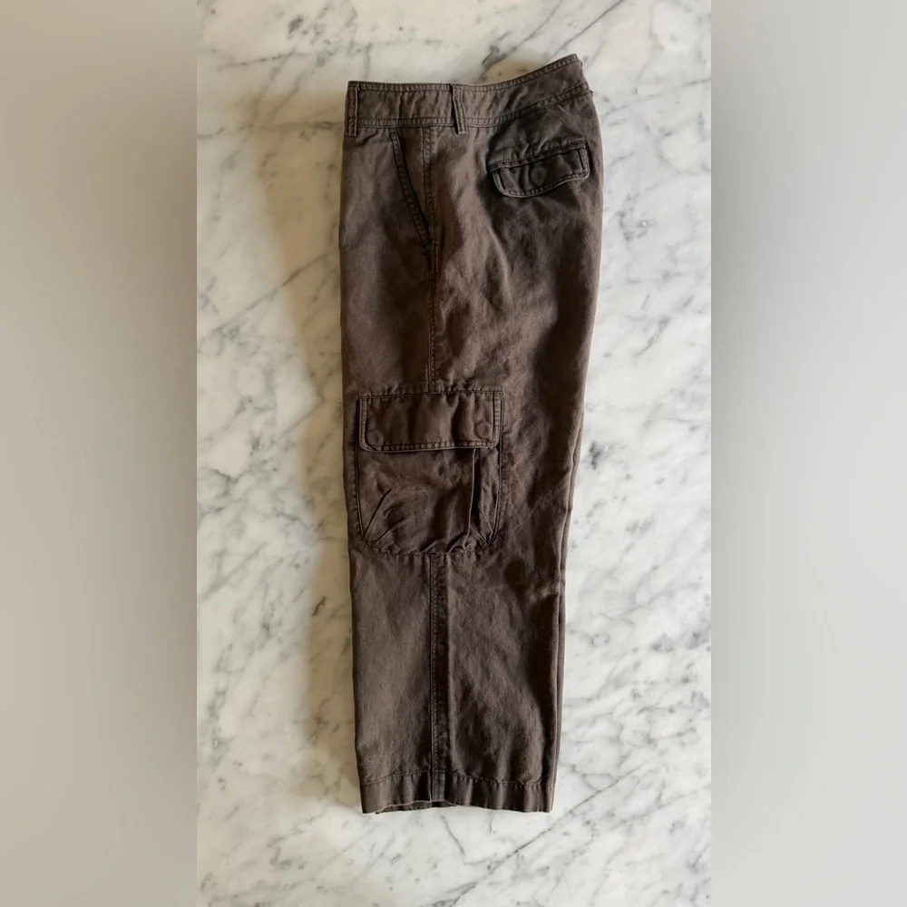 J. Crew Cotton / Linen Cargo Crop Pant - Women’s Size 10 “City Fit” - Picture 2 of 9